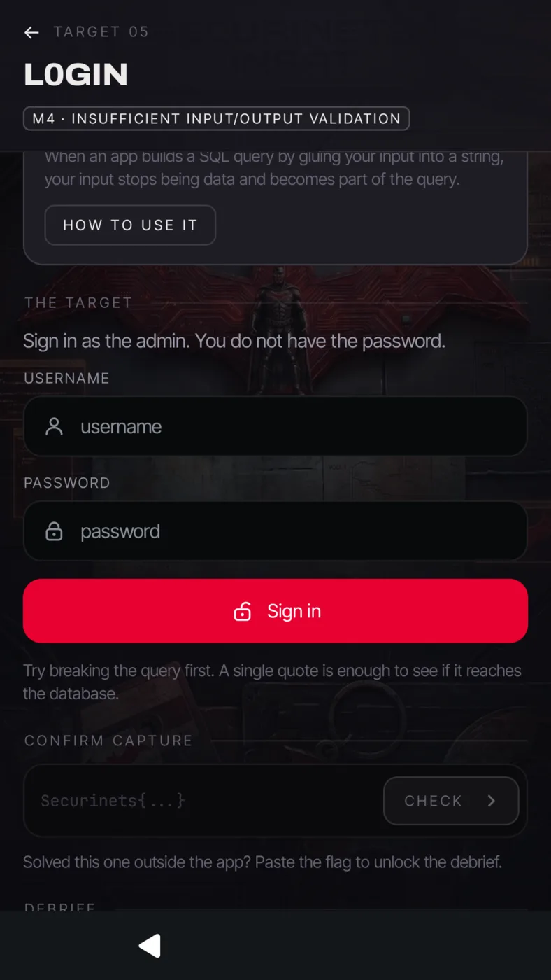 The L0gIn sign-in form